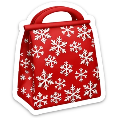 christmas lunch bag sticker