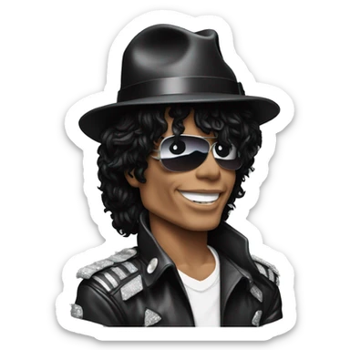 Michael Jackson 1987 Bad sticker