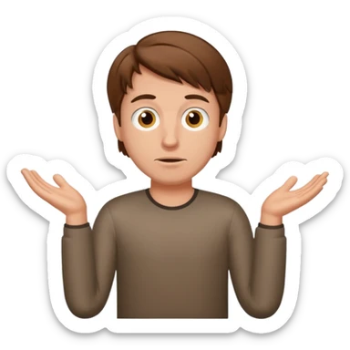 german guy shrug sticker