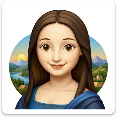 monalisa painting sticker