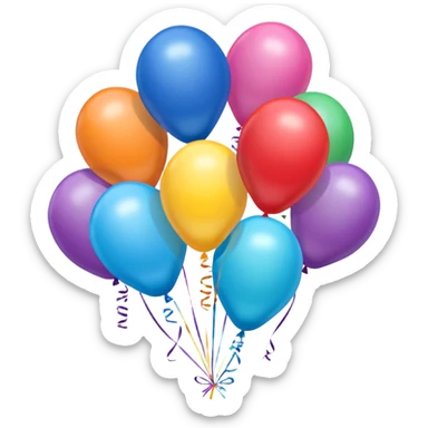 The words “hide your girlfriends” written in party balloons multicolored sticker