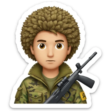 bushy sniper sticker