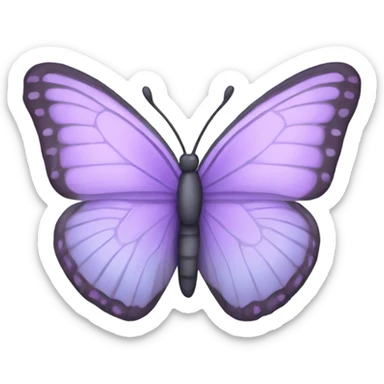 Pastel purple butterfly  sticker