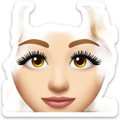 Fake lashes by them self sticker