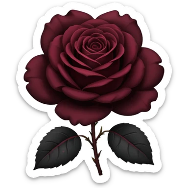 Black rose Emoji sticker