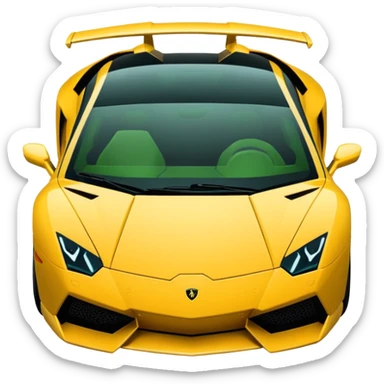lamborghini waite sticker