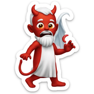 devil emoji but with angel features blowing a kiss sticker