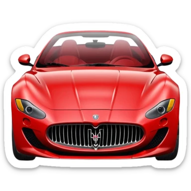 Maserati sports car sticker