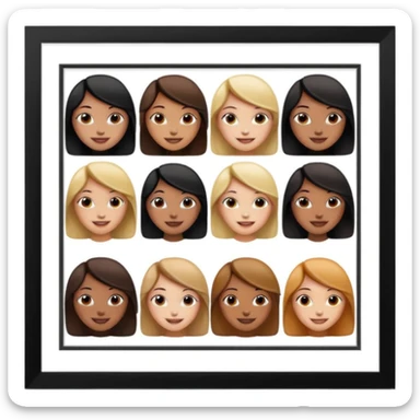 multiple girly framed photos sticker