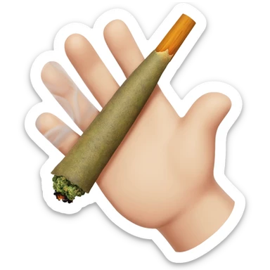 Weed joint sticker