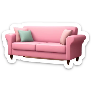 Pink pretty Living room sofa tv table sticker