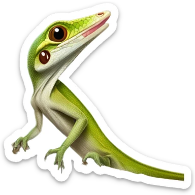 Sharp-mouthed Lizard Puerto Rico 
Anolis pulchellus sticker