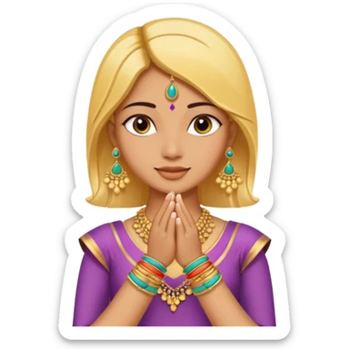 Cute colorful manny bangles with golden bangles in between that has small cute jhumkhas on  the hand sticker