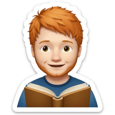 ed sheran read book sticker