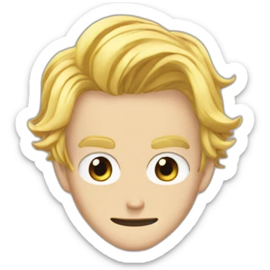 Vinsmoke sanji with curly eyebrows sticker