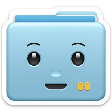 Lofi Banck account pale blue, icon sticker