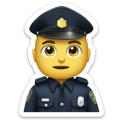 Buho policia  sticker