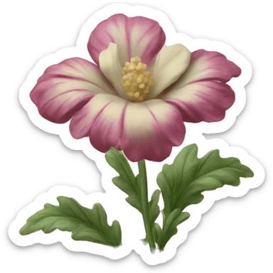 victorian flower  sticker