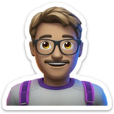 200 IQ in neon letters and numbers sticker