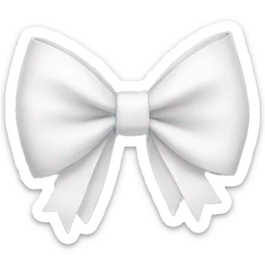 white bow sticker