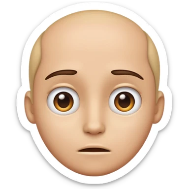 Questioning emoji expression sticker