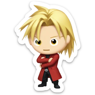 Full metal alchemist  Edward  sticker