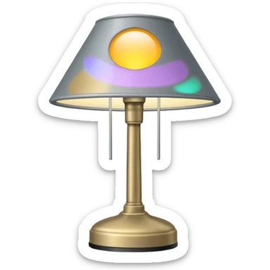 lamp in OS-style UI style sticker