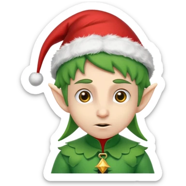 create christmas elve emoji who is fighting against financial crime sticker