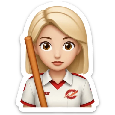 A girl with raising canes sticker