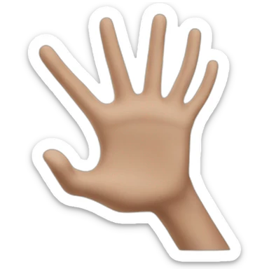 Arm reaching out sticker