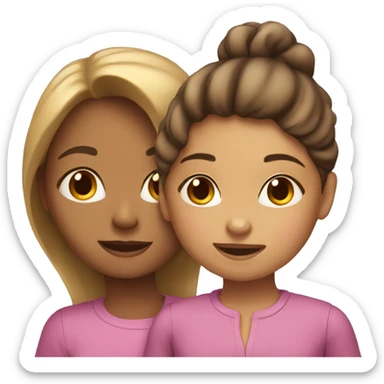 Mother and daughter  sticker