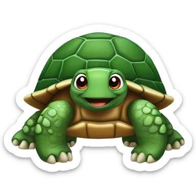 christmas turtle sticker