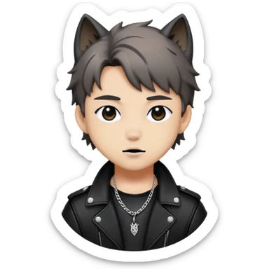 Stray kids wolf baddie sticker