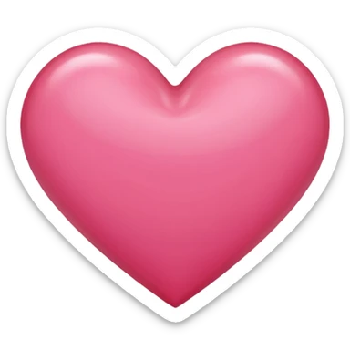 Redish pink heart  sticker