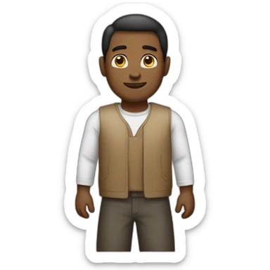 A men without no arm sticker