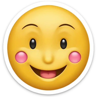 Emoji, smiley face, winking with one eye sticker