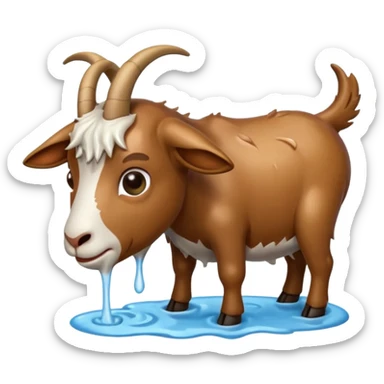 Goat Vomiting  sticker