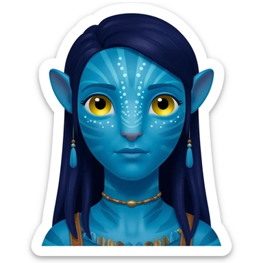 Blue Na’vi Avatar sticker