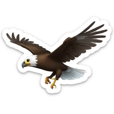 Fly eagle fly sticker
