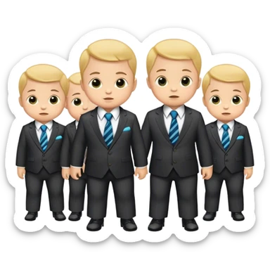 Make an emoji of an annual baby boy conference sticker