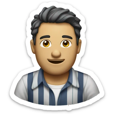 Ladron de camisa de rayas sticker