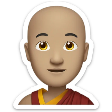 tibetan monk sticker
