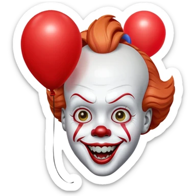 Pennywise with his ballon sticker