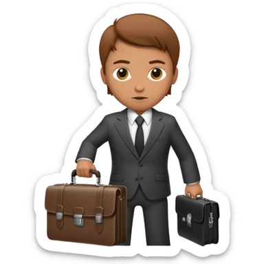 Spy with briefcase sticker