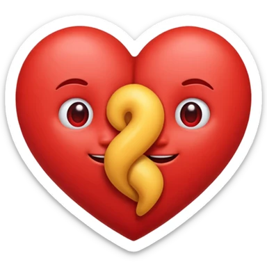 A heart giving a hug sticker