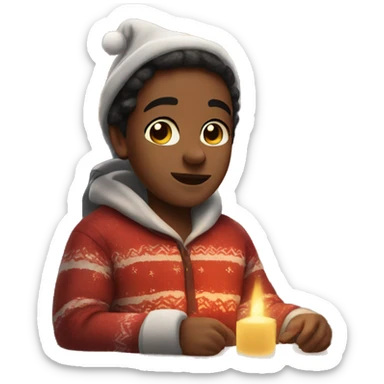 Cozy Christmas vibes sticker