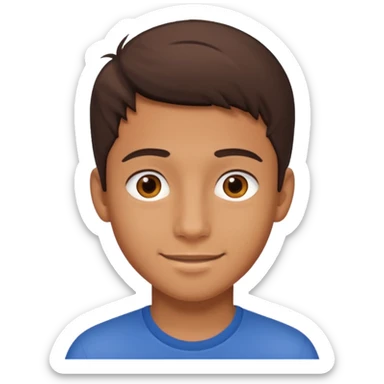 a 24 year old boy a little smile sticker