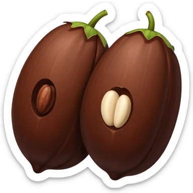 now generate beans of cocoa sticker