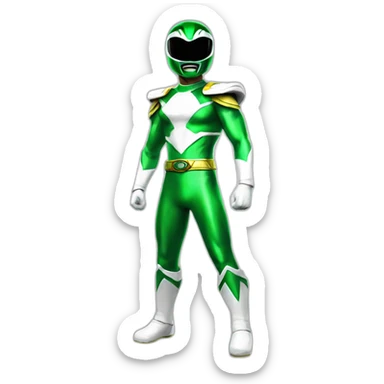green power ranger full body sticker