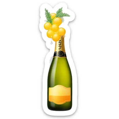 a mimosa champagne  sticker